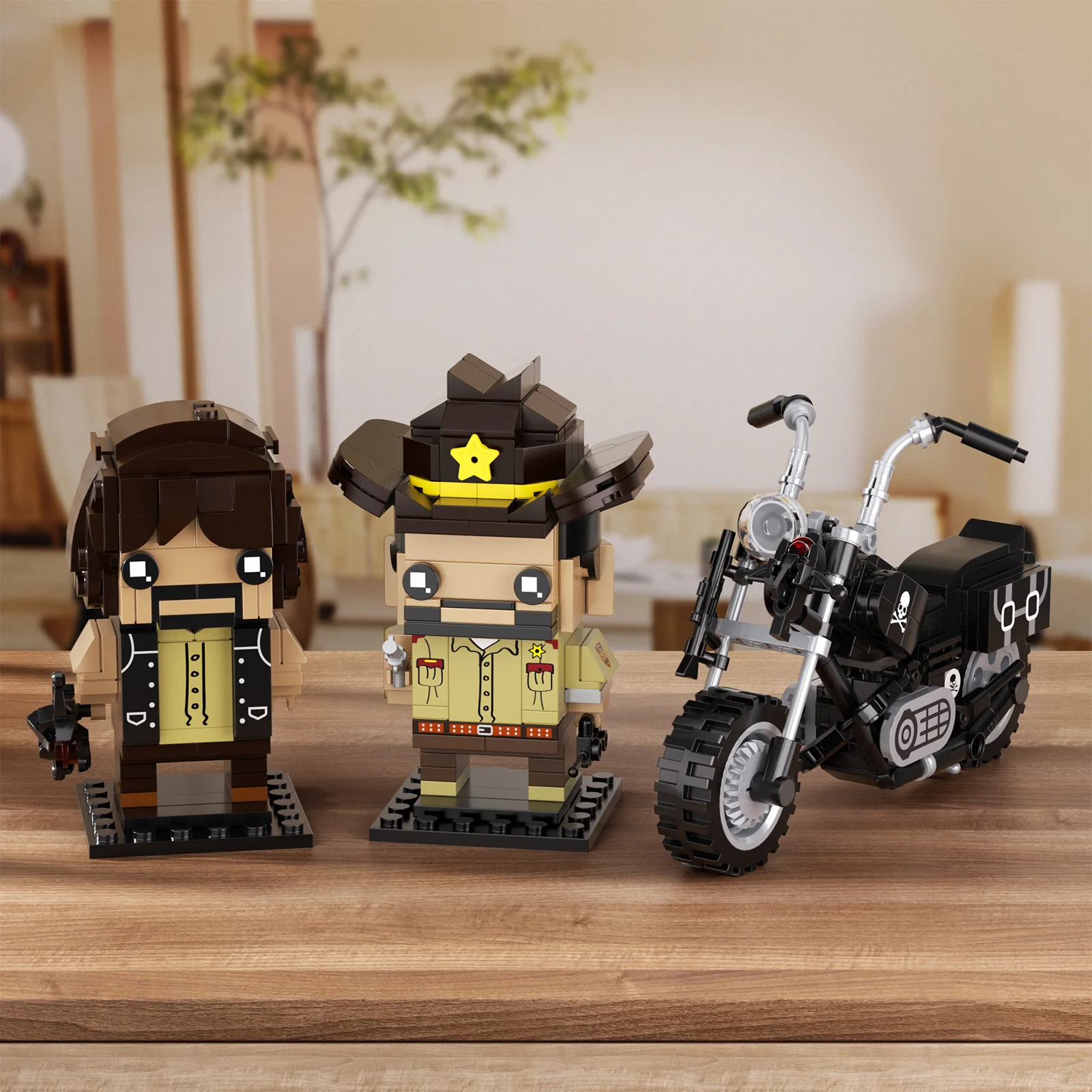 MOC Movie Walkings-Deaded Building Blocks Sets Figures Characters Ricks and Das Bricks Model Building Blocks Toy Childrens Gift