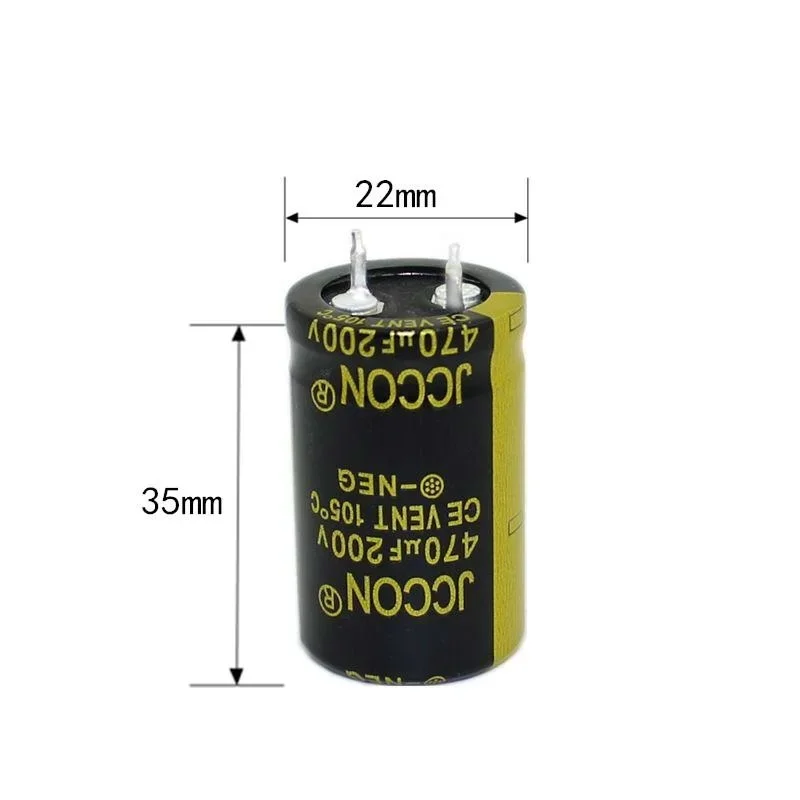 200v470uf JCCON Horn Aluminum Electrolytic Capacitor Volume 22x35 Inverter Power