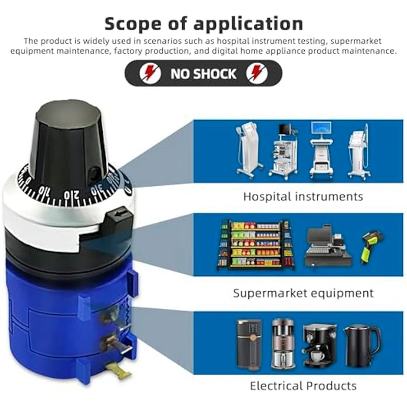 AS94-4Pcs 3590S-2-103L 10K Ohm Rotary Potentiometer 10-Turn Wire Wound Precision Multi Turn Wirewound Potentiometer