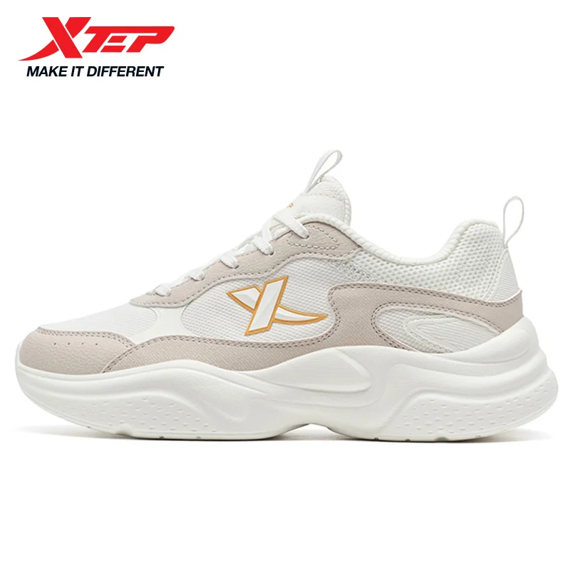 

Xtep Casual Shoes For Women Breathable Cushion Street Style Shock Absorption Durability Leisure Walking Sneakers 875318320047