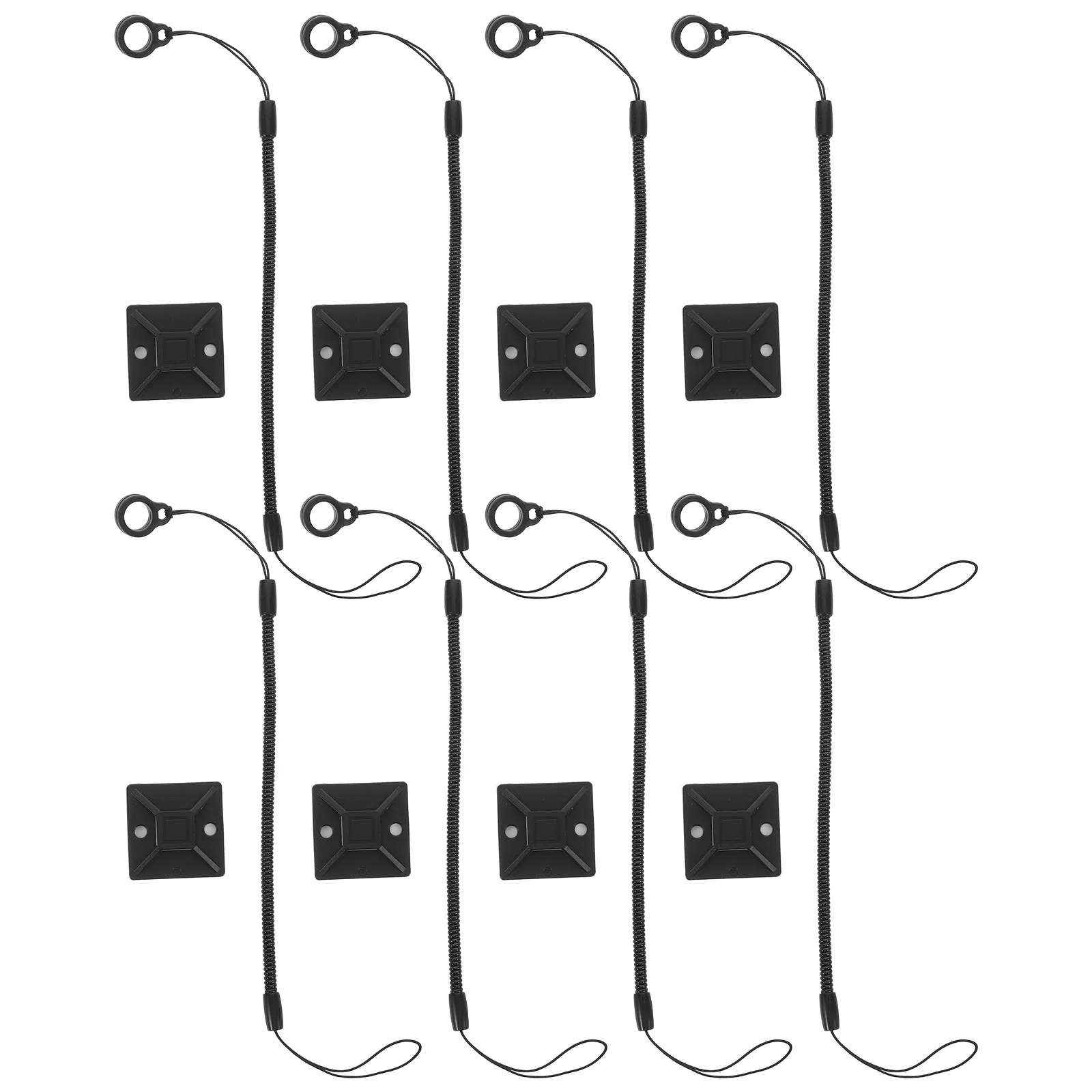 

8Pcs Anti-Lost Spiral Stylus Lanyard Elastic Tether Retractable Pen Holder for Tablet Phone Touchscreen Drawing Pens Teachers