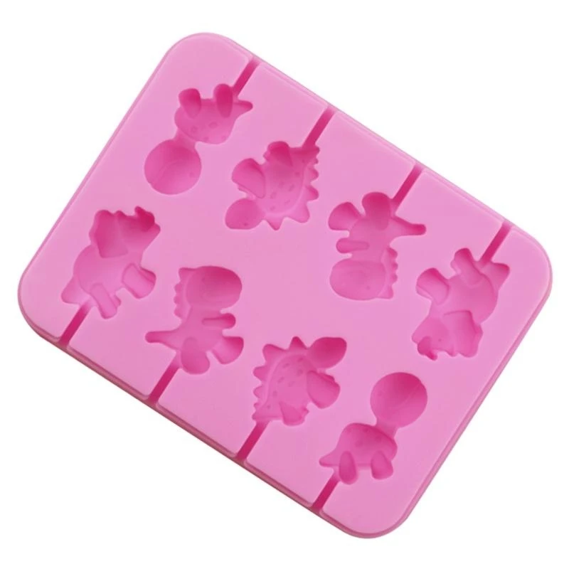 QX2E DIY Candy Mold Candy Decoration Christmas Gift Easy to Clean Dinosaur