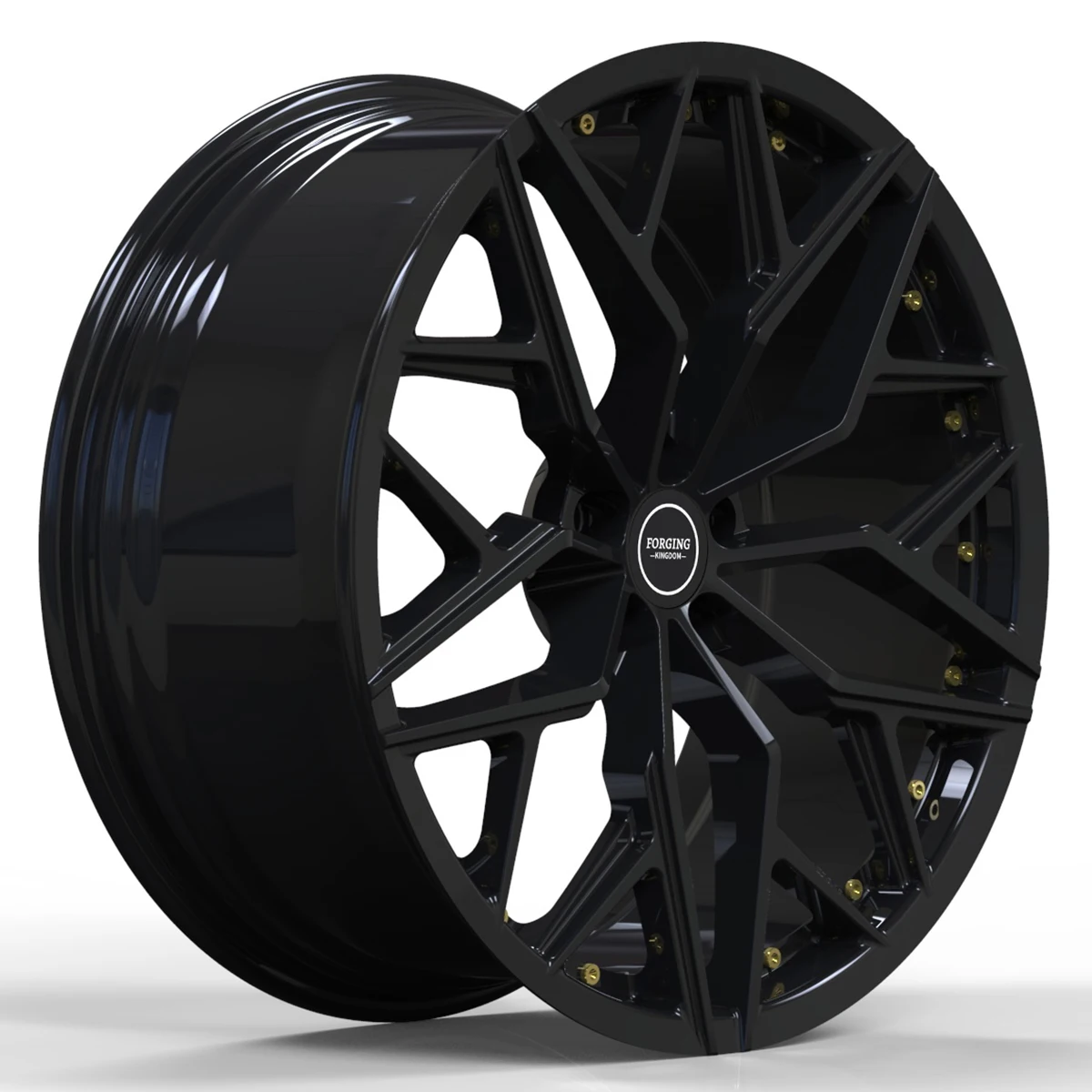 XianglunHigh-End Two-Piece Forged Alloy Car Wheels 18-23 Inches Various Hole Spacings 5*108 5*114.3 5*120 40mm 98mm Aluminium Al