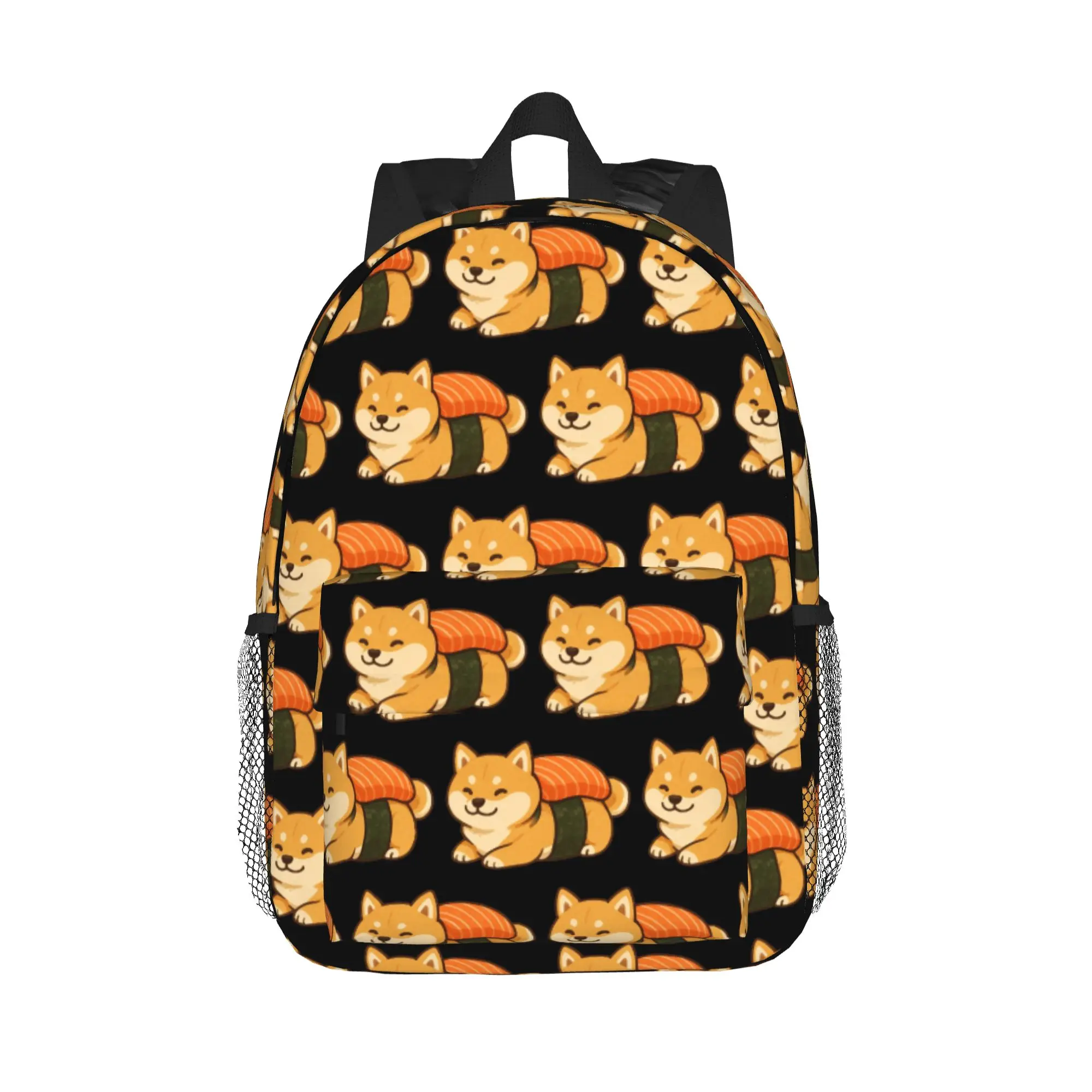 Sushi Cute Shiba Inu Dog Backpack Hot Sale Daypack Large Capacity Boys Girls BookBag Shoulder Bags for Men Women School Bag
