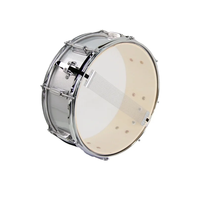 14 X 5.5 Inch Acoustic Snare Drum Wooden Shell Aluminum Lugs With Strap Professional Percussion Instrument