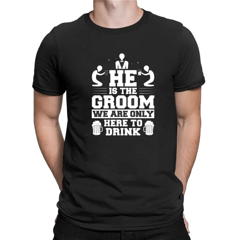 Fun Bachelor Party I'm The Groom Spanish Quote Drunk Humor T Shirts Streetwear Short Sleeve Birthday Gifts Summer Style T-shirt