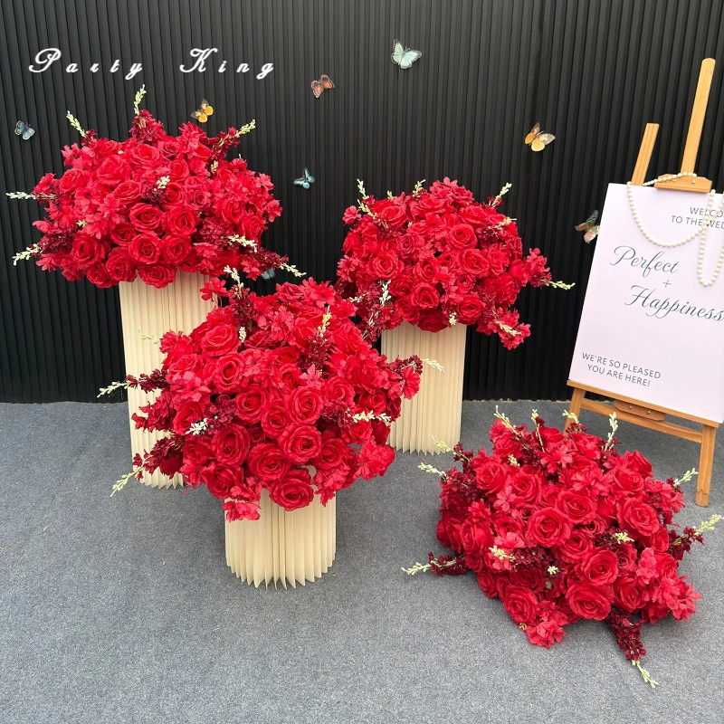 

Искусственные цветочные шары, свадебные украшения, шелковая гортензия, цветочная композиция, букет для свадебных столов, центральная часть, домашний декор