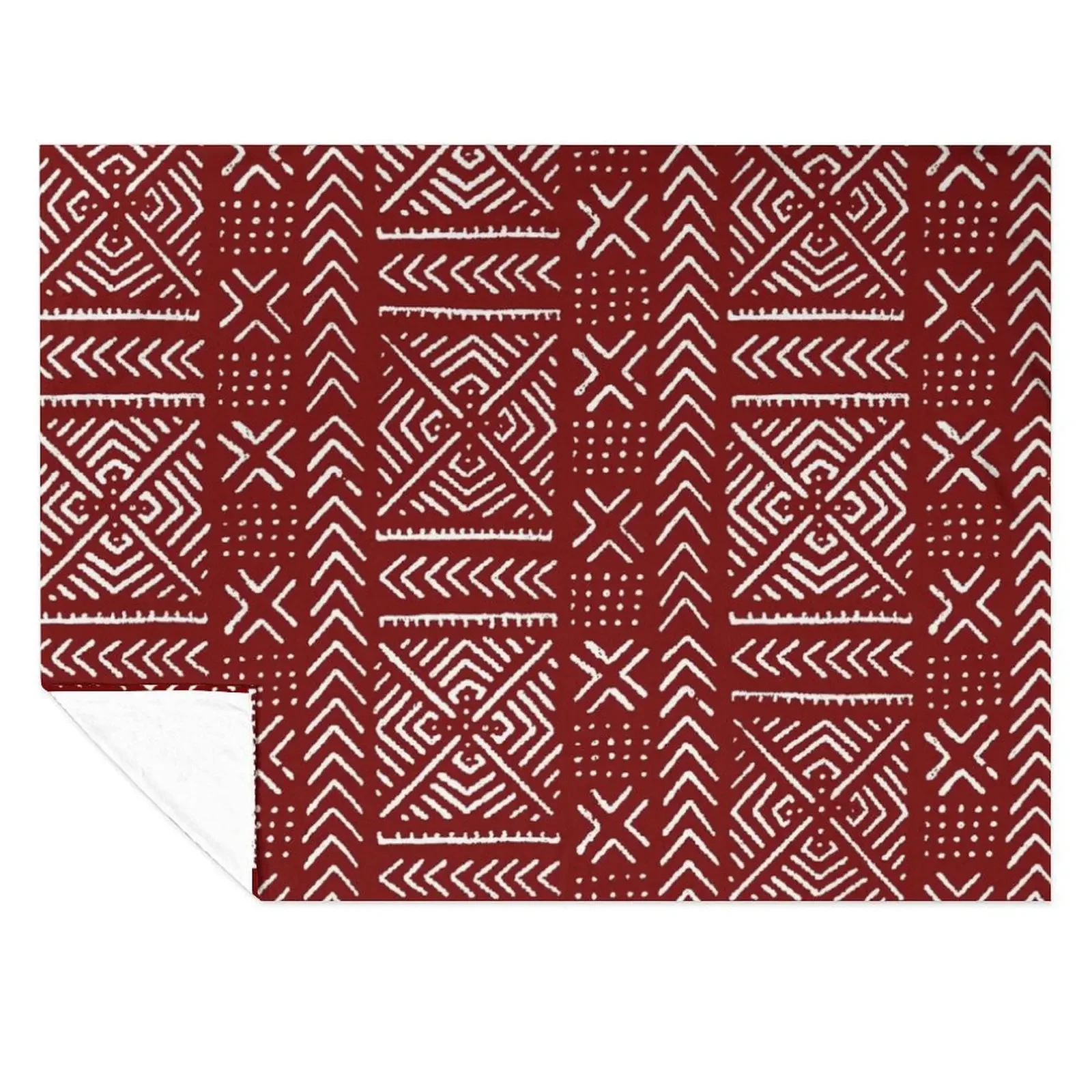 

Line Mud Cloth // Maroon Throw Blanket Bed covers For Baby Quilt Cute Blankets