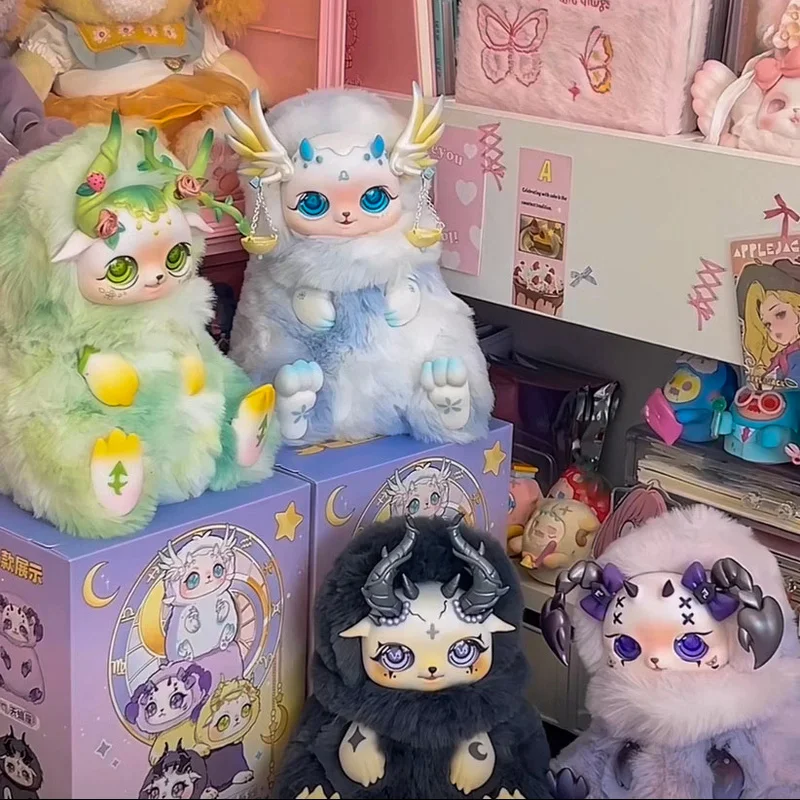 ตุ๊กตาของเล่นสุดน่ารัก ลึกลับจากโลกป่าดาวเล็กๆ ภาษาลึกลับของดวงดาวทั้งสิบสองราศี กล่องสุ่มสุดฮิต ของเล่นตุ๊กตาขนนุ่ม ของตกแต่งสำหรับเด็ก