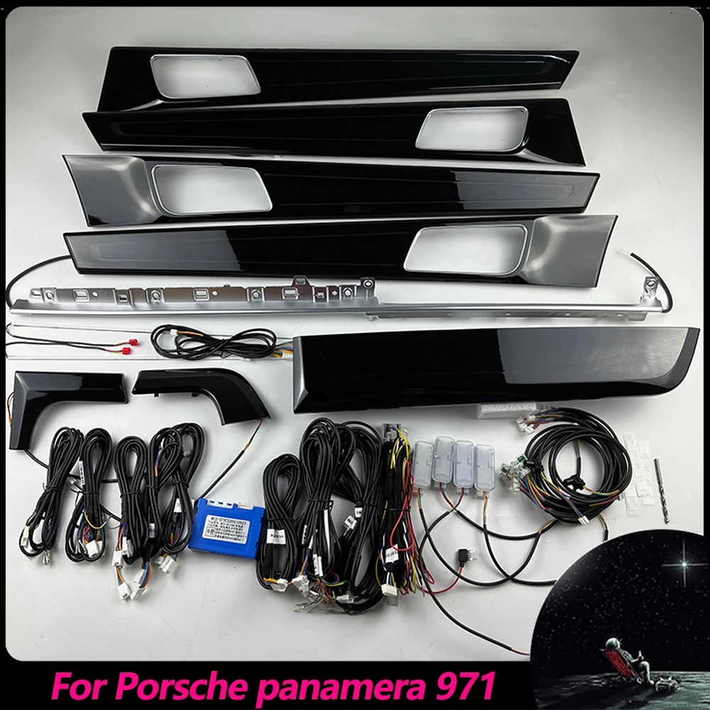 For porsc panamera 971 replacement 7 Colors ambient light 4 doors speaker lamp 2017-2024 Interior Atmosphere Light