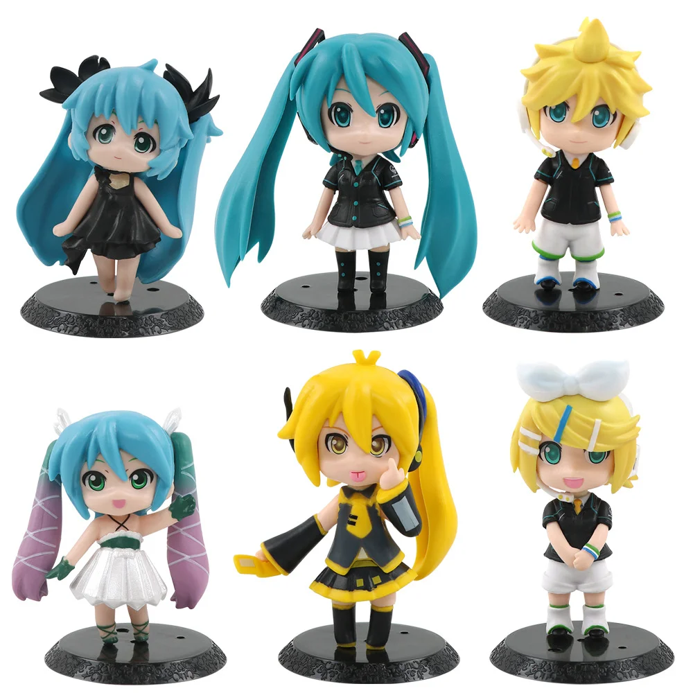 ستة جيل جديدة من Chuyin Girls أنيمي وجوه مضحكة لطيفة نسخة Q دمى Chuyin نموذج إكسسوارات ديكور منزلي #4