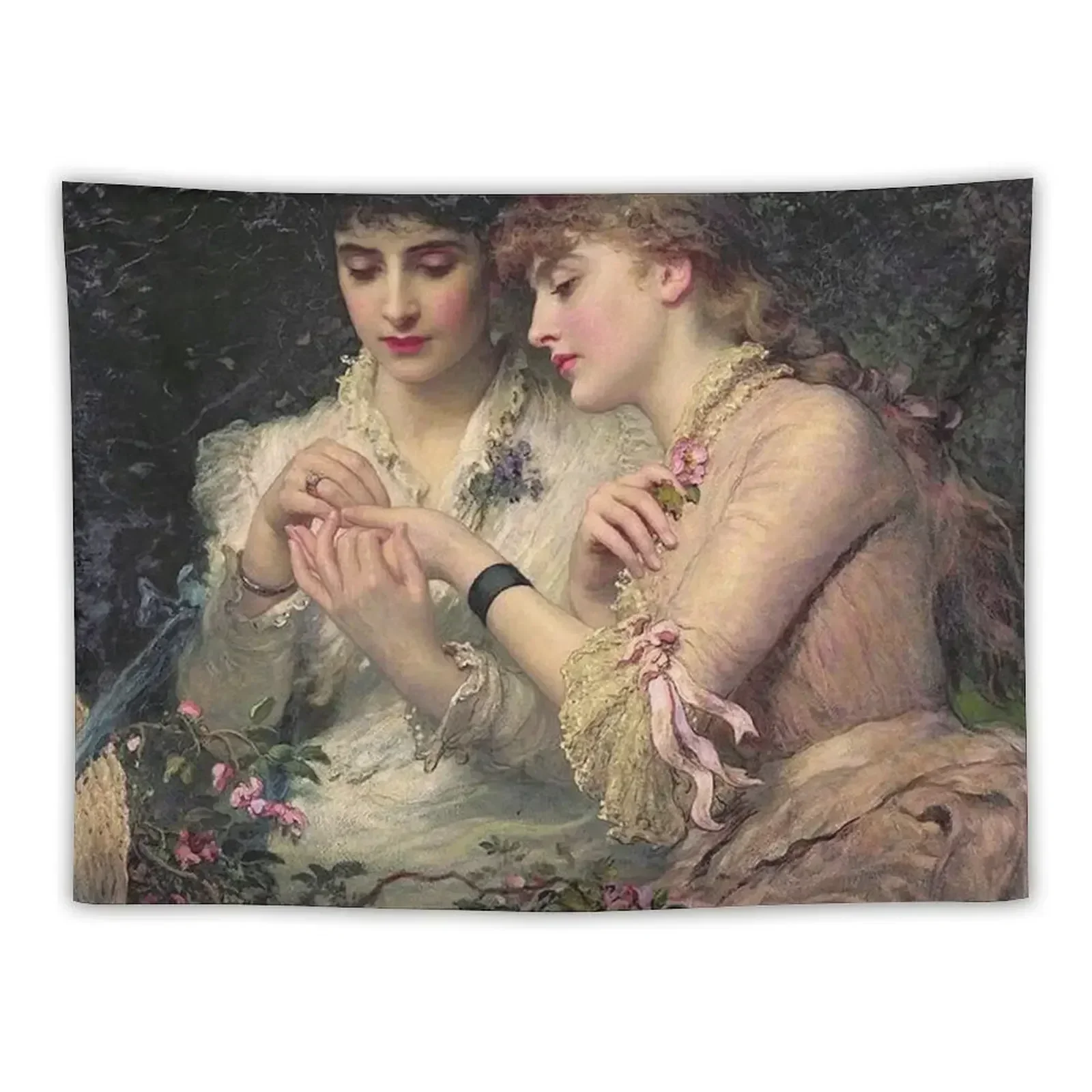 

A Thorn Amidst the Roses by James Sant Tapestry Decoration Wall Home Decor Aesthetic Wall Decoration Tapestry