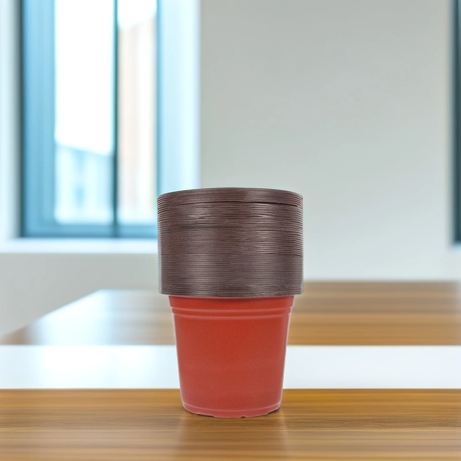 

50pcs PP Seedling Pots 10cm Diameter Drainage Holes for Succulents Plants Nursery Garden Supply Plastic Flower Pot Planter