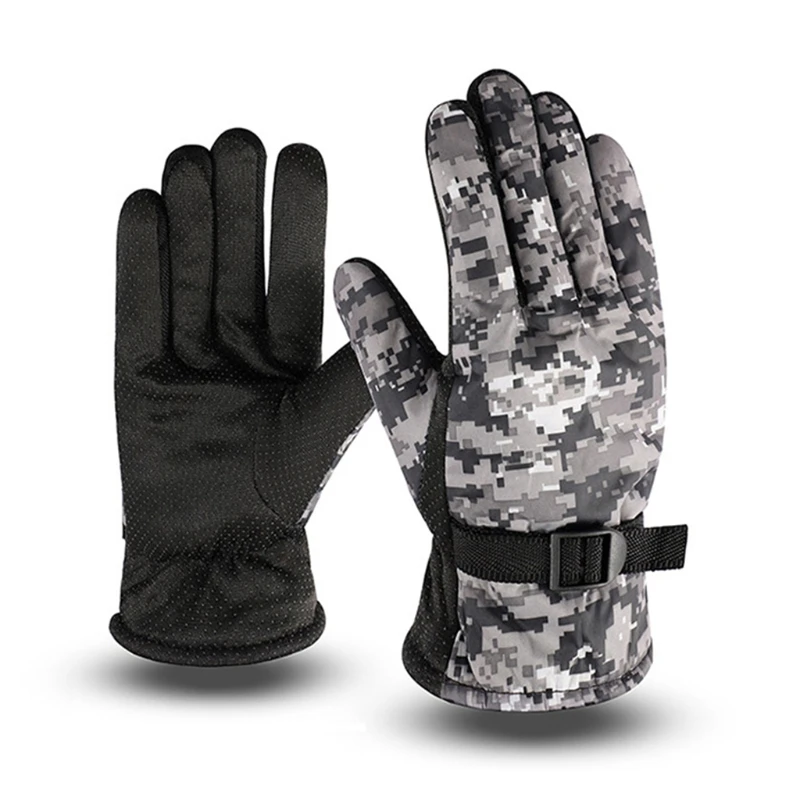 Winter Warm Ski Gloves for Men, Wind and Water Resistant, Snowboarding, Cold Weather, Snow