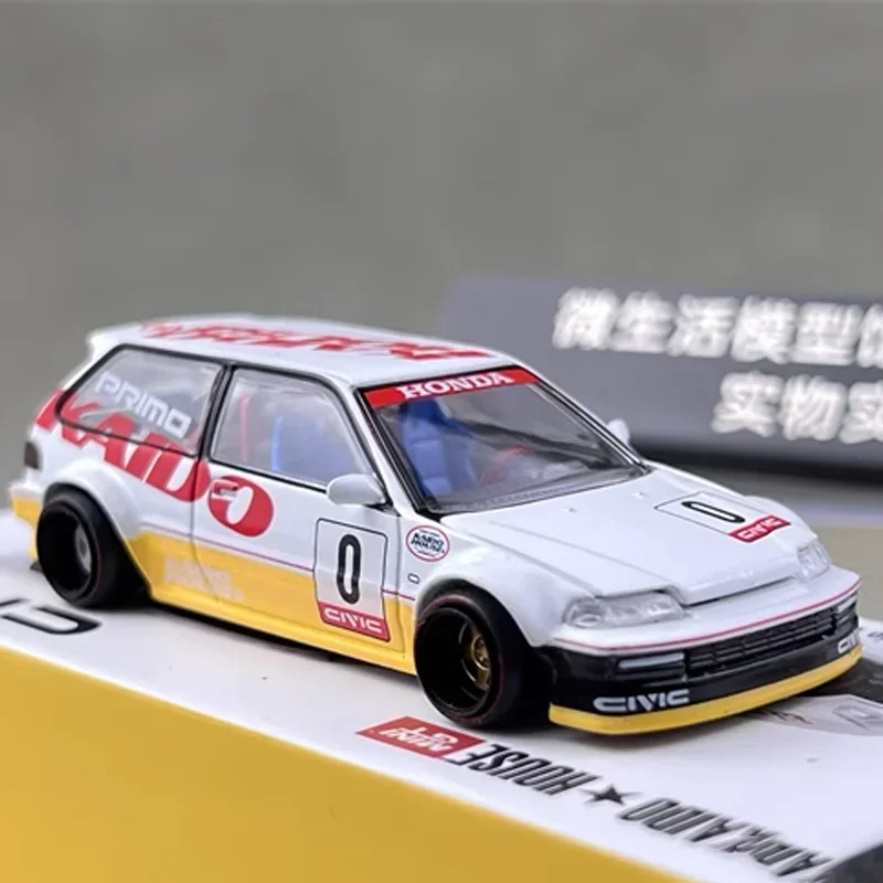 KAIDO HOUSExMINIGT 1/64 Honda Civic EF Kanjo V1 Giocattolo in lega Veicolo a motore Pressofuso in metallo Modello regalo