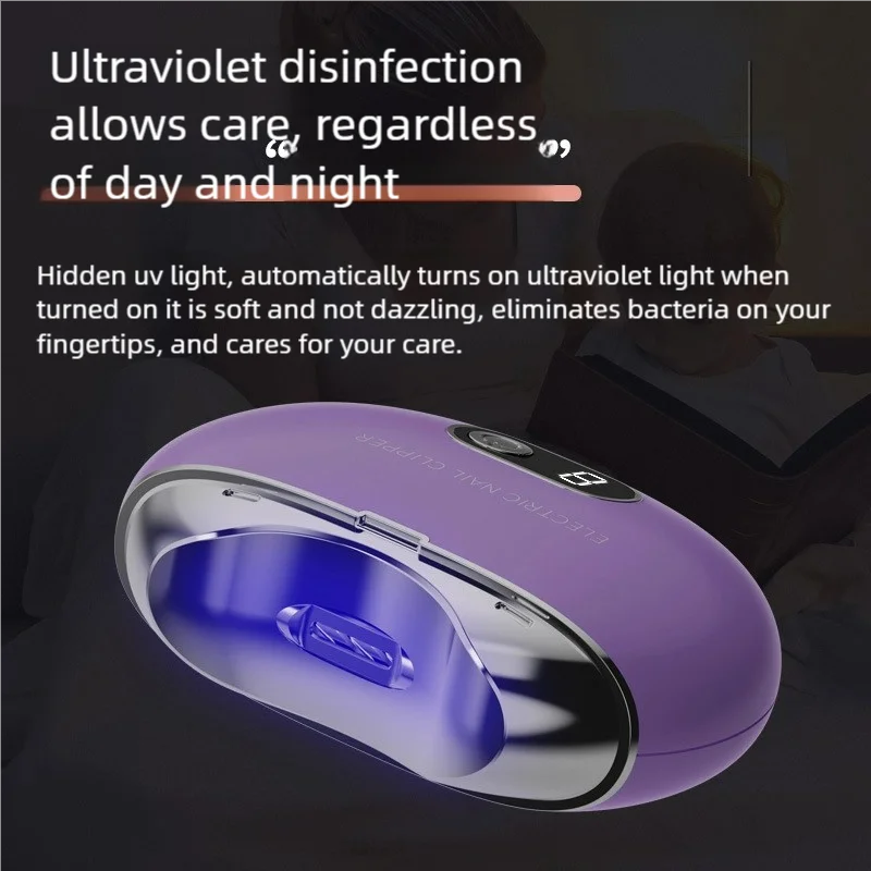 Automatische Nagel Clipper Spitzer Professionelle Baby Erwachsene Sterilisation Anti Splash Tragbare Nagel Cutter Set Nagel ClippersTools