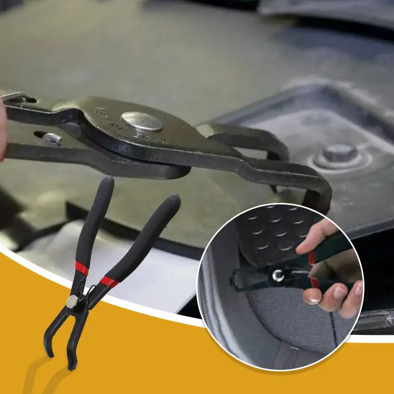 30 ° 80 °   Rimozione pinze a spinta Rivetto in plastica poli con fermaglio per pannello perno centrale Rimuove rapidamente gli ancoraggi in plastica Pinze per pin a spinta