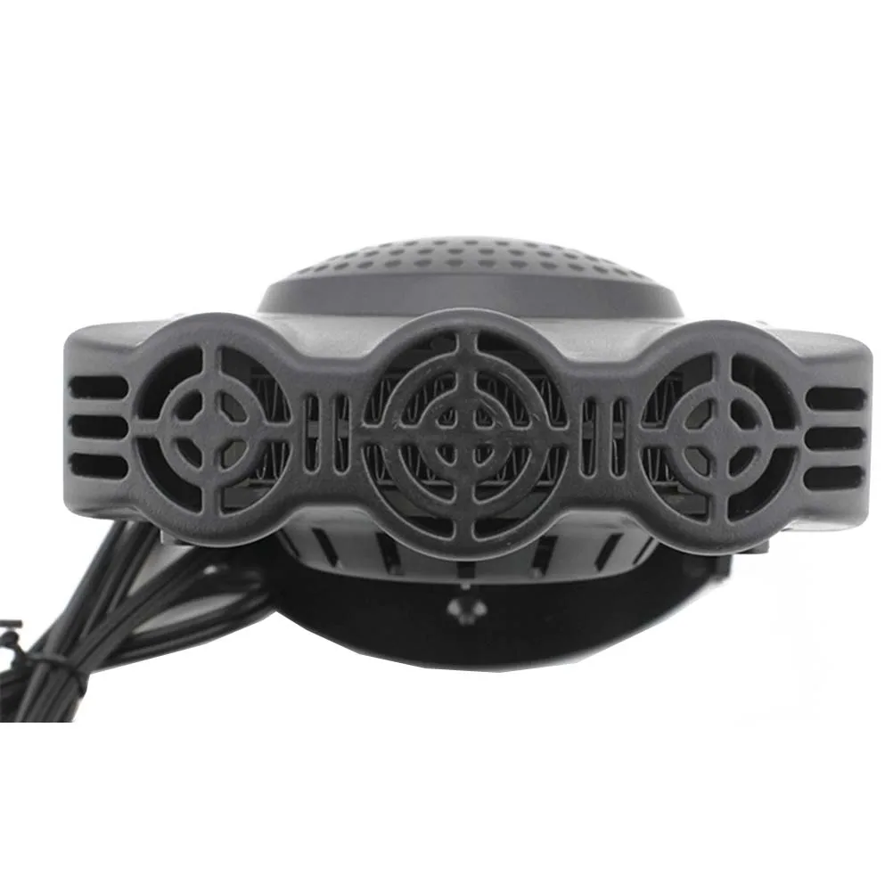 

Portable Car Heater Auto Ceramic Heater Heating Quickly Defrosts Defogger Cooling Fan Cigarette Lighter Plug(Black)