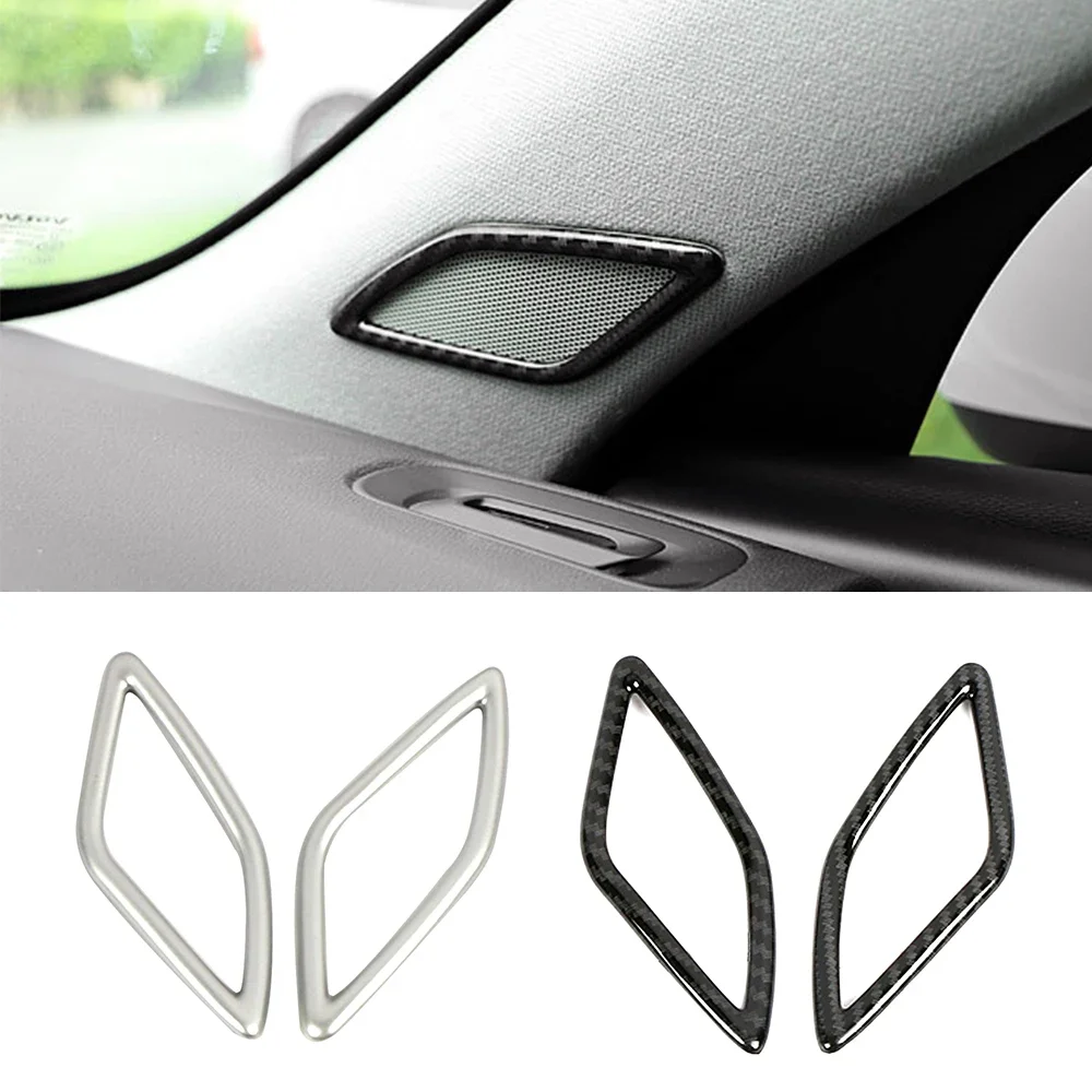 For Volvo XC40 2019-2022 A Pillar Audio Speaker Sound Ring Cover Frame Trim Car Interior Accessories Decoration Sticker