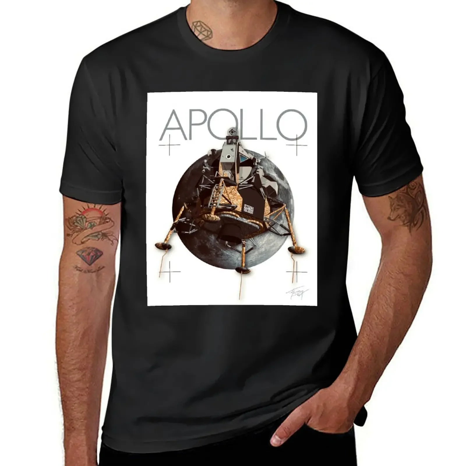 

Apollo 11 T-Shirt graphic tee shirt essential t shirt summer tops plus size men clothing