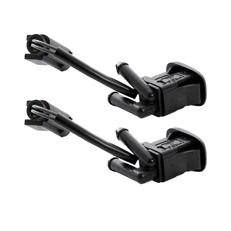 Pop 1 Pair For -BMW E39 5-Series 1997-2003 525I 528I 530I 540I M5 Windshield Washer Nozzle Heated Dual Inlet Squirter Jet