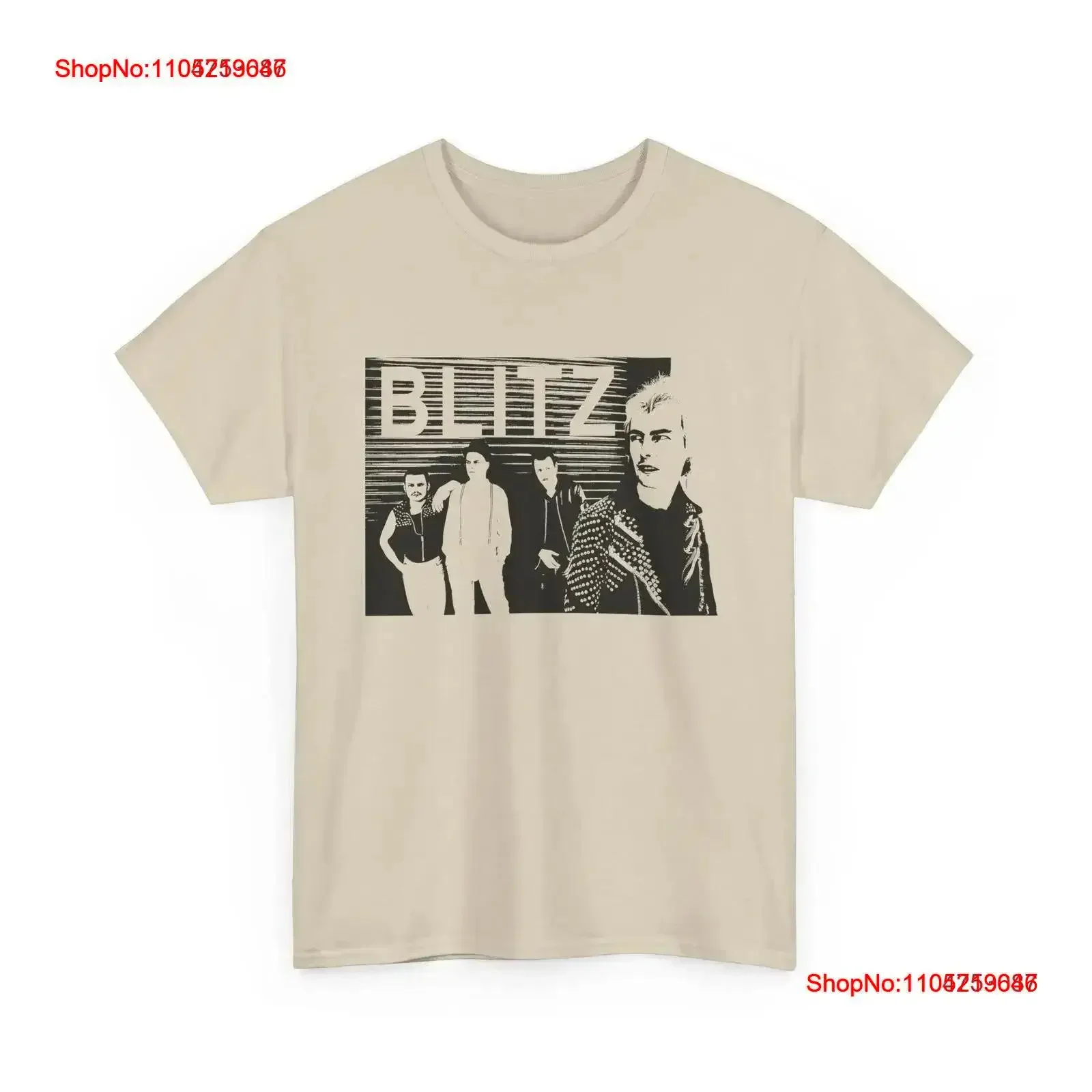 blitz 1980s uk punk band photo T Shirt vintage Washed designer clothes homme Stretched Soft Casual graphic streetwear vintage