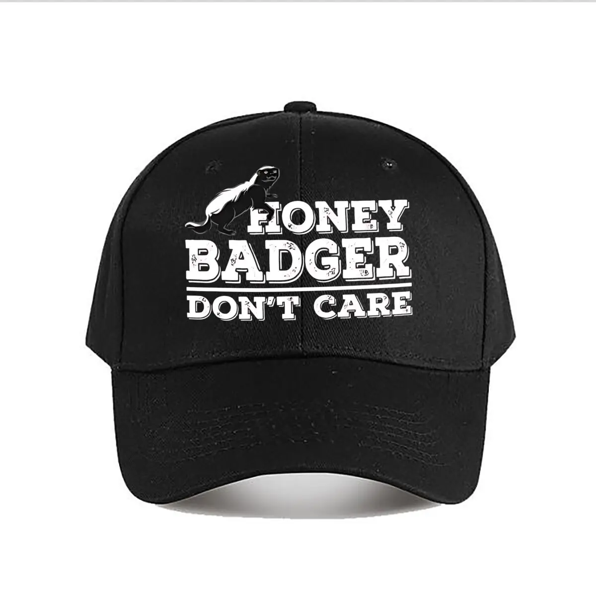 Honey Badger Dont Care Baseball Cap Fashion Men Sunhat Women's Outdoor Sports