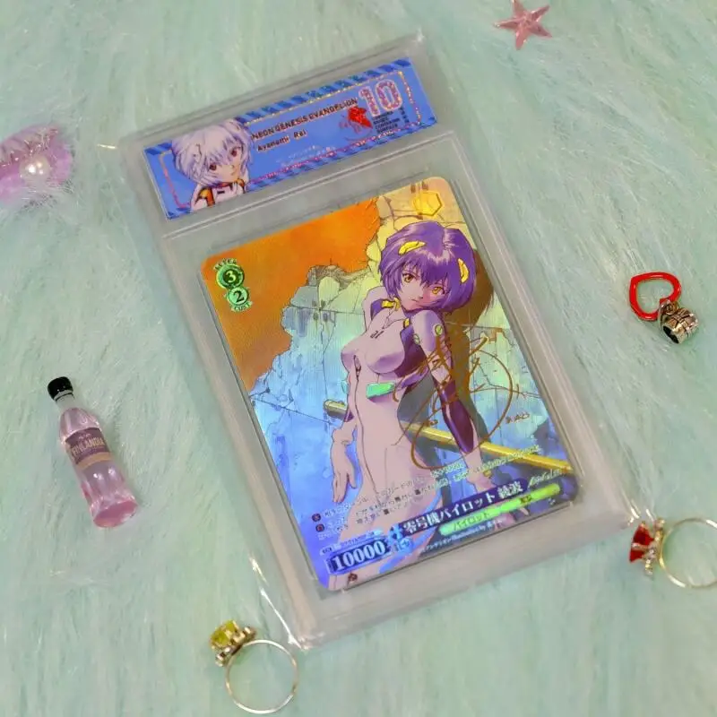 Diy Homemade Eva Series Ws Signature Collection Card Asuka Langley Soryu Anime Character Flash Card Cartoon Toys Christmas Gift