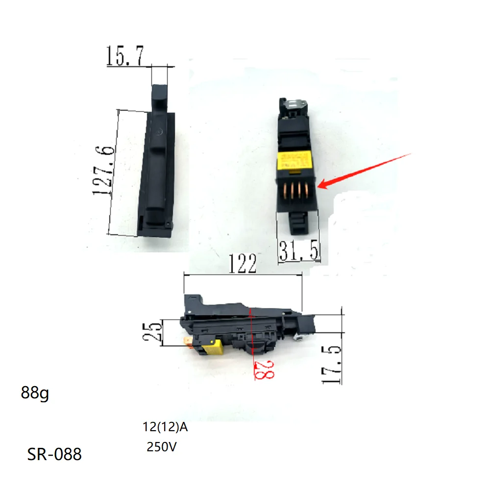 Sr-088 Is Suitable for Gws20-180 Gws-20-230B Gws-23-180 Tws2000 Power Tool Switches