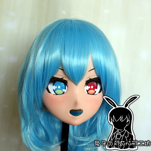 (RB6516)Quality Handmade Female Resin Cosplay Japanese Role Anime Tatara Kogasa Kigurumi Crossdress Doll Transgender Mask