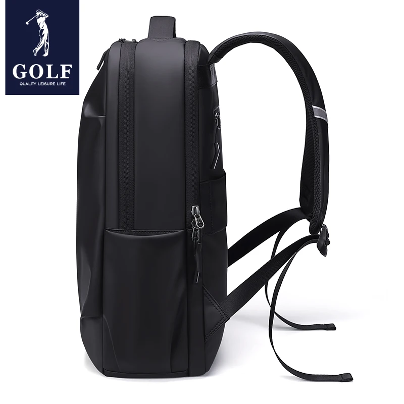GOLF  Large Capacity 15.6 Inch Laptop Backpack for Men Waterproof Business Travel Backpack Bag Solid Color Dual Shoulder Bag