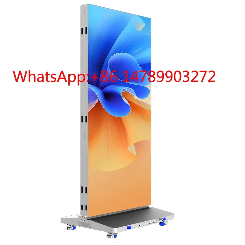 Multi-scenario Tri-Fold LED Display P1.25 Portable Indoor Exhibition Hall Advertising Billboard