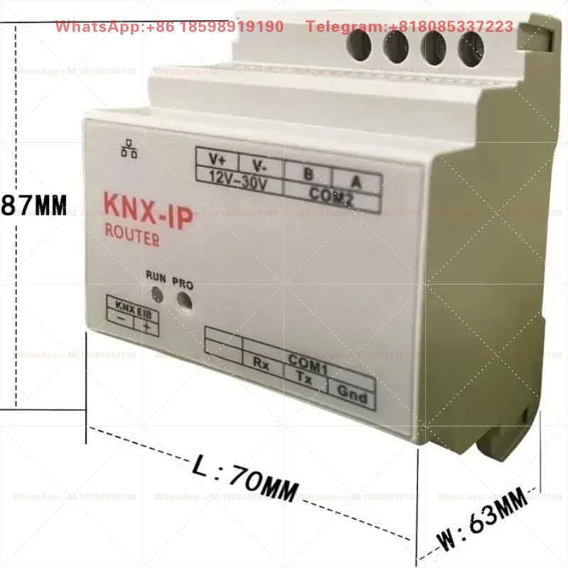 KNX IP Router KNX Gateway  Interface  Downloader  Module for Smart Home Automation System