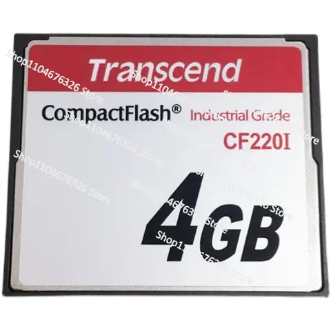 Transcend CF 4G Endüstriyel Sınıf CF Kart 4 GB TS4GCF220I SLC Geniş Sıcaklık Sayısal Kontrol Takım Tezgahı Flash Bellek Kartı