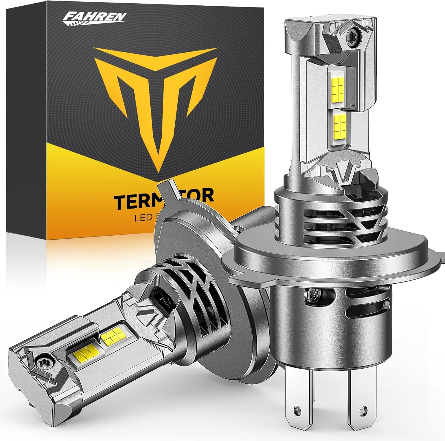 

FAHREN LED H4 9003 Led Headlight Bulb,36000LM HB2 Led Lights,6500K White,IP68 Waterproof, Pack of 2