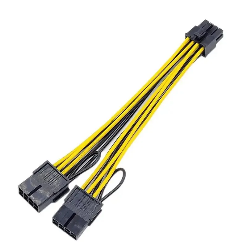 High-Quality GPU Graphics Card Power Cable 8Pin Reversible Dual 8P Connector for K80 M40 M60 P40 P100 Computer Upgrade Part