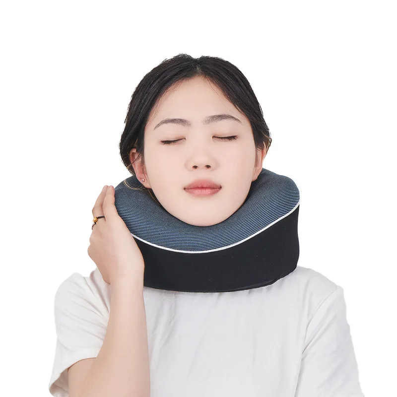 

Memory Foam U Shaped Pillow Neck Support Travel Pillow with Storage Box Slow Rebound
