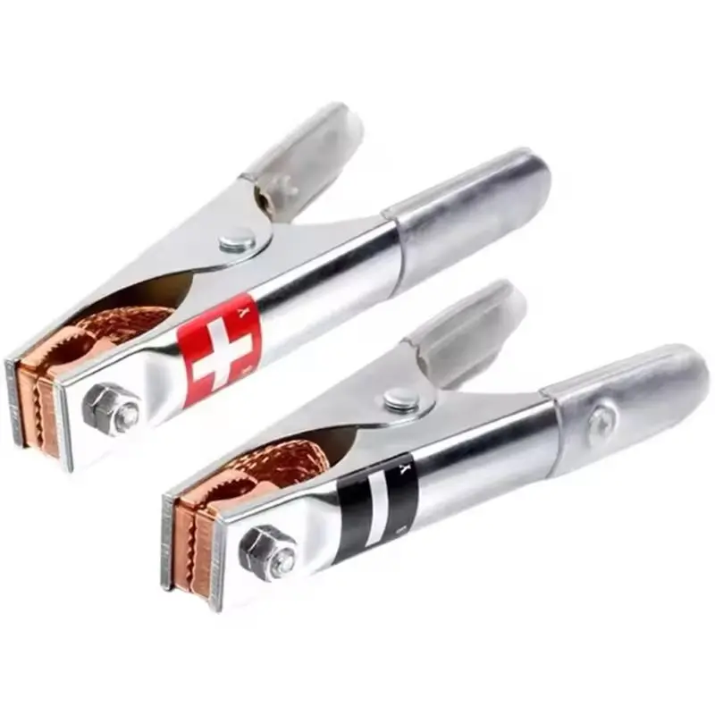WCS-Premium Heavy Duty 17Cm For Car Battery Jumper Cable Alligator Clips 1 Pair Booster Clamp Connectors