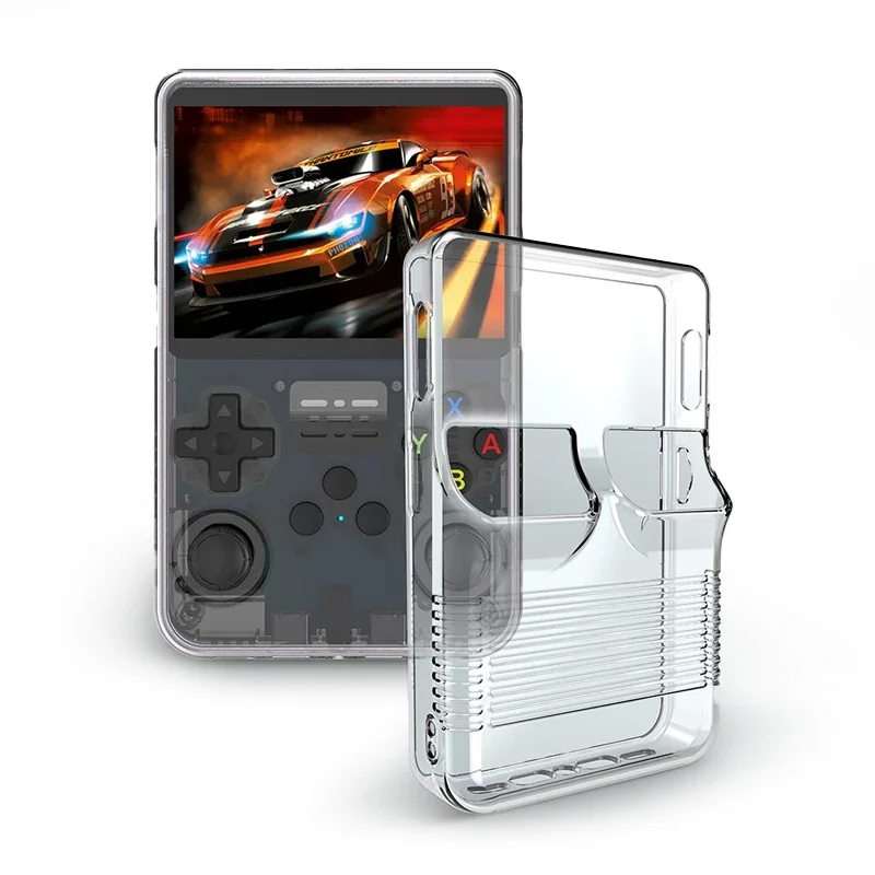 DATA FROG Transparent Case for R36S Handheld Game Console Anti-scratch Waterproof Protective TPU Shell for R36S Game Accessories