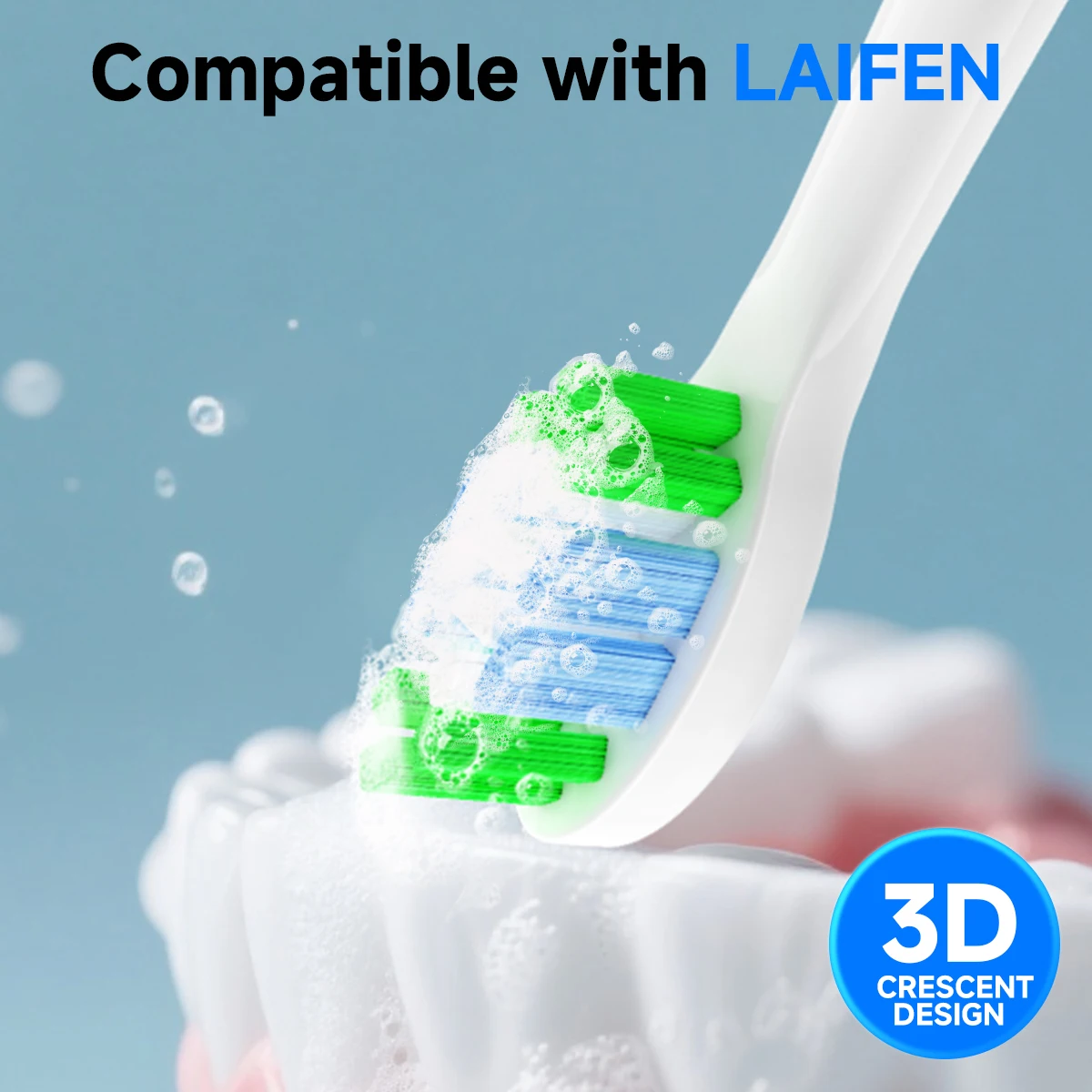 

Сменные насадки для электрической зубной щетки, совместимые с Laifen, для взрослых