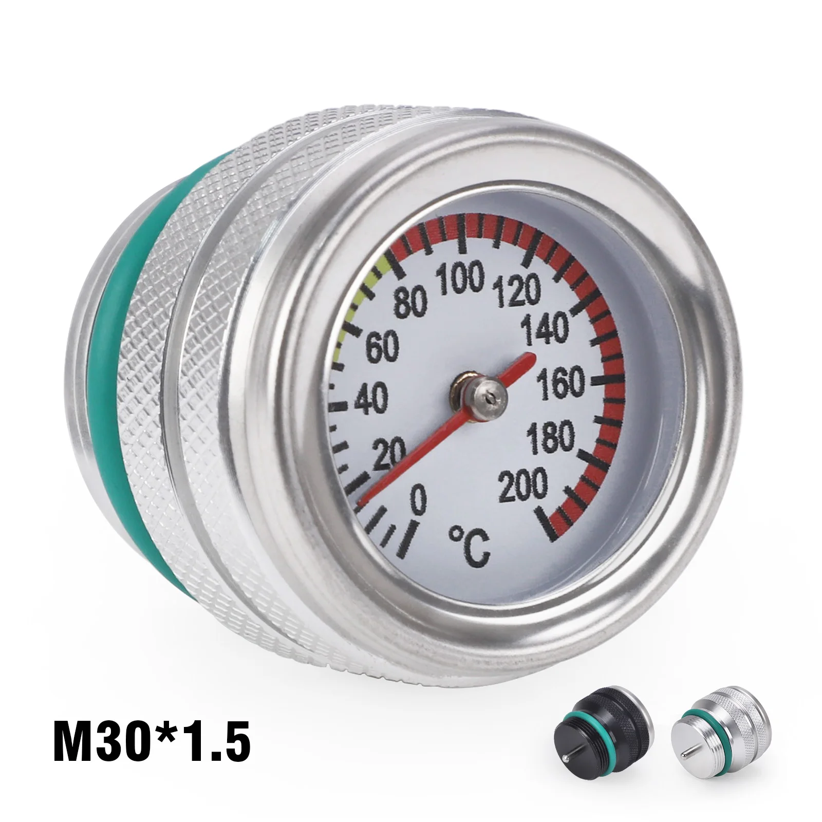 

New M30X1.5 Motorcycle Fuel Cap With Tank Oil Temperature Gauge 0-200 Engine Valve Cover For 1987-1998 Kawasaki 650 KLR CAP021