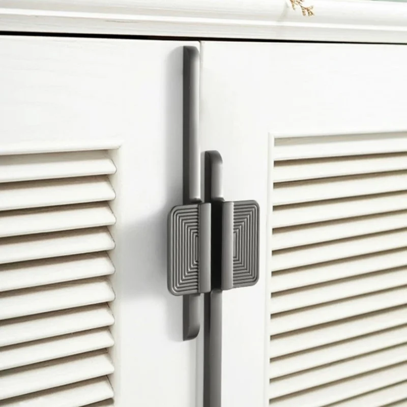 Modern Golden Gray Square Counter Furniture Cabinet Door Pulls Drawer Knobs Kitchen Cupboard Wardrobe Handle Furniture Handles