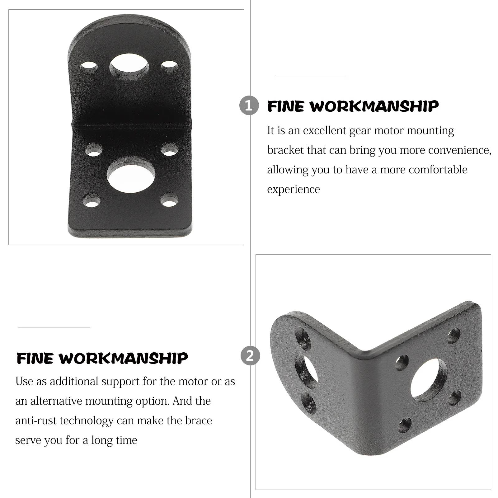 

1 Set Gear Motor Mounting Bracket L-Shaped Holder 25Mm Support For Small Dc Motors Robots Cars Universal Anti-Rust Motor Bracket