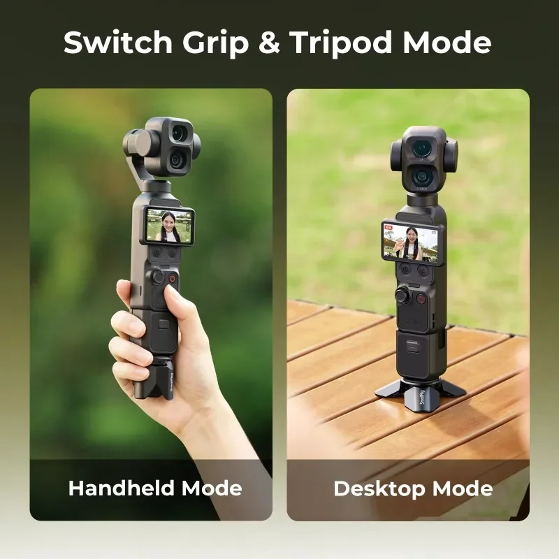 SmallRig Tripod for DJI Pocket 3 / 4 / 4Pro for Insta360 Luna Ultra / Pro for Action Cameras Handheld Gimbal Auto-Deploy 6860
