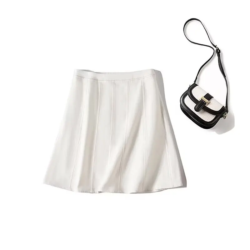 

Новая женская одежда в элитном стиле. Повседневная и универсальная джинсовая короткая юбка А-силуэта в европейском и американском стиле.