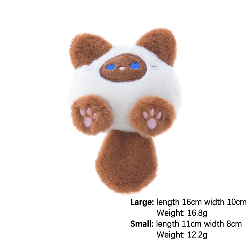 Kawaii Soft Stuffed Animal Little Cat Keychain Plush Bag Car Pendant Keychain DIY Trinket Kids Stuffed Animal Toys