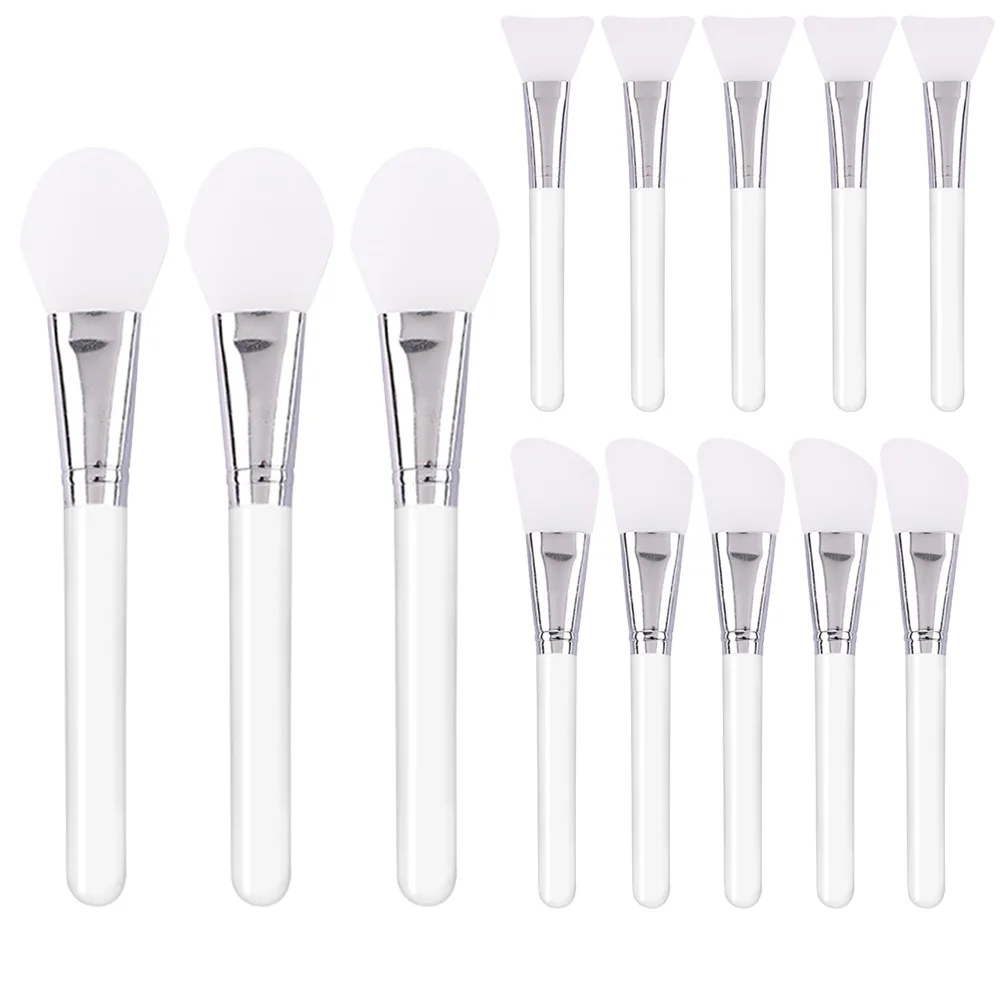 4/6pcs Silicone Face Mask Brush Transparent Facial Mask Application Tool For Girl Reusable Face Mask Spatula Beauty Makeup Tools