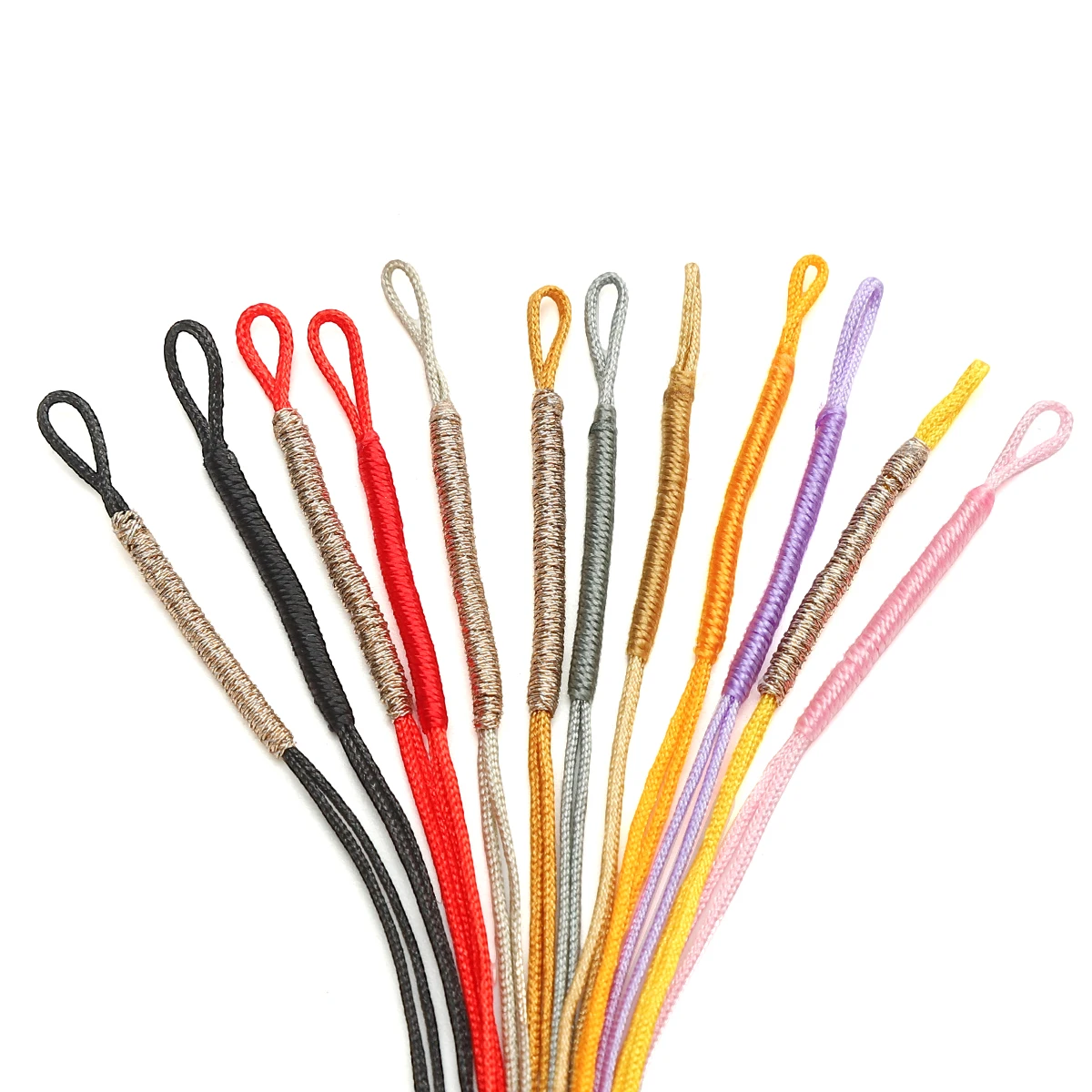 5Pcs 15CM Adjustable Polyester Thread Cords 1mm Rope Necklace Bracelet Braided String DIY Pendant Beading String Jewelry Makings