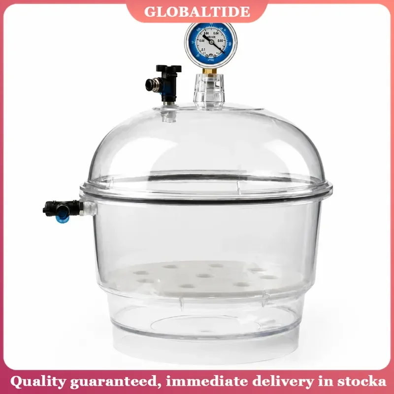Vacuum Desiccator Small Lab Glassware Dryer Jar with Double Valves 150mm 250mm for Laboratory Chemical Storage and Drying