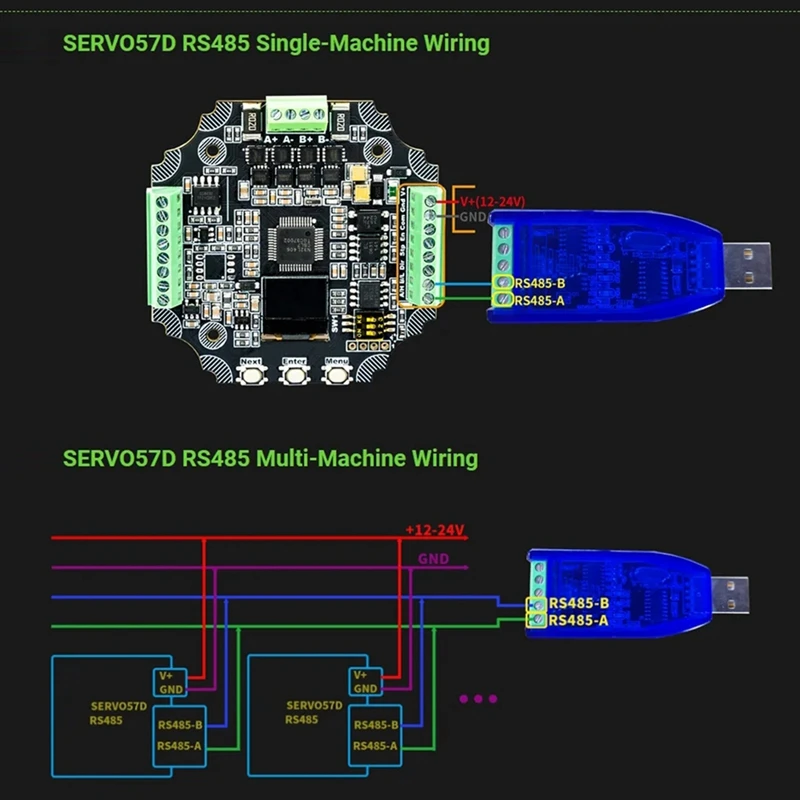 MKS SERVO57D MB PCBA NEMA23 Closed Loop Stepper Motor Driver CNC 3D Printer For Gen L FOC Quiet And Efficient